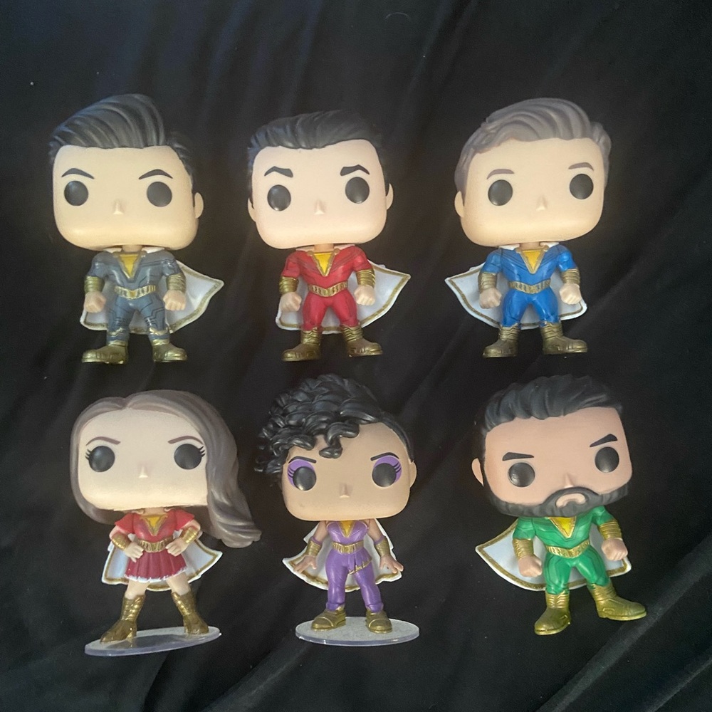 Set of Shazam funko pops